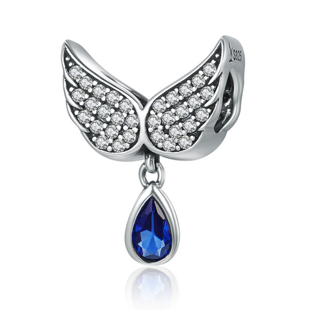 Graceful Angel Wing Charm