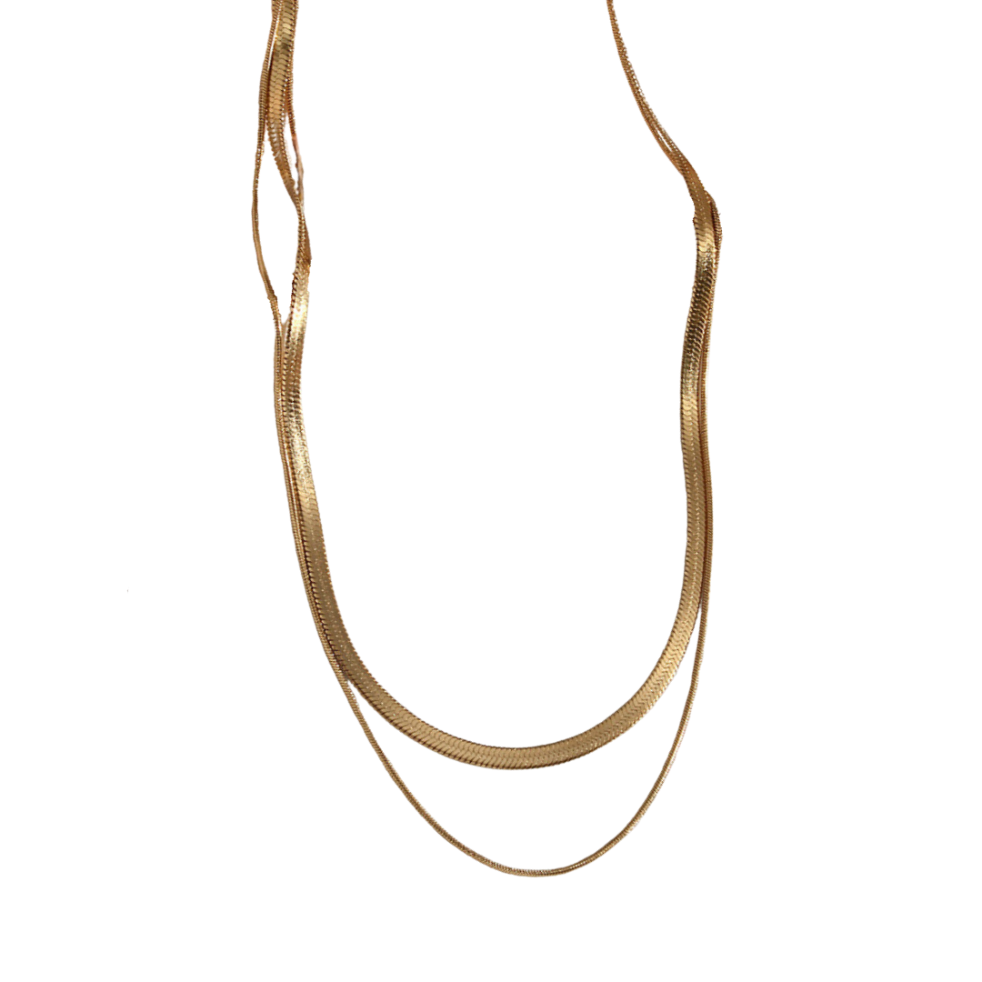 Luminous Layers 18k Gold Necklace