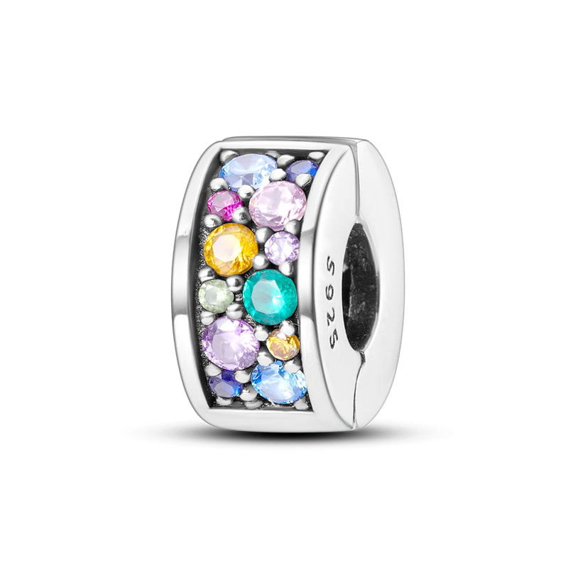 Radiant Harmony Multi-Colored Stone Charm