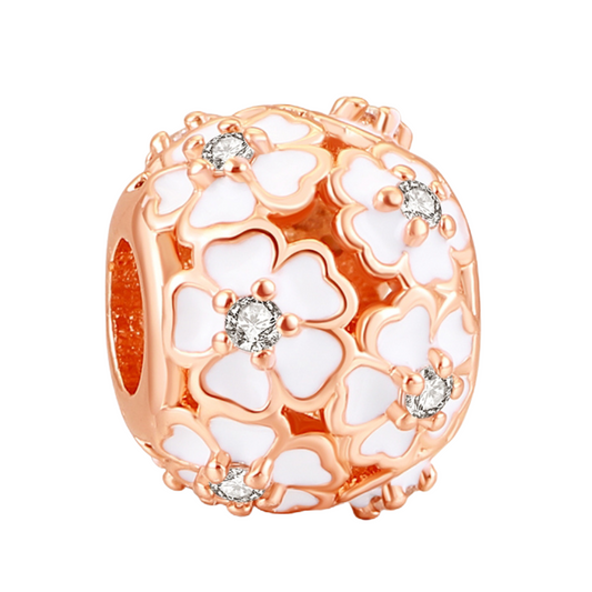 Rose Gold Series Radiance Blossom Charm