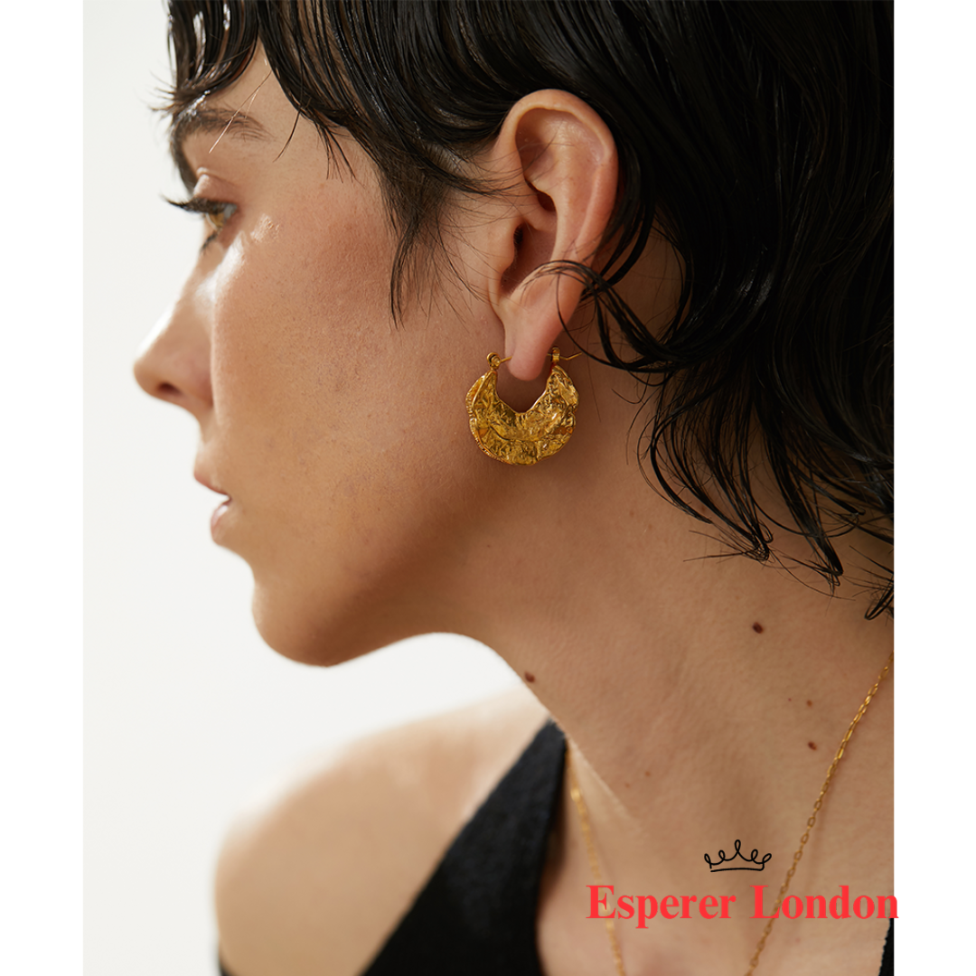 Luxe Geometry 18K Gold Huggie Earrings